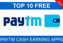Top 10 Free Paytm Cash Earning Apps In India 2022