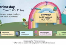 Unlock Prime Day 20% Cashback Rewards | Product Suggestion