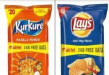 Kurkure Airtel Free Data Offer- Get Free 2GB Data With Chips Packs