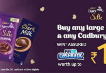 Get Free ₹100 Paytm Cash With Cadbury Silk Pack