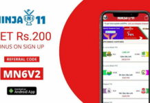 Ninja11 Referral Code: MN6V2, Apk Download, Free ₹200 Bonus (100% Usable)
