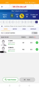 Play Fantasy Cricket On Choic11