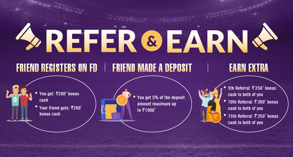 FantasyDangal Refer & Earn Program