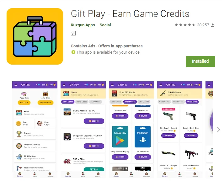 Gift Play Referral Code, Gift Play App Download