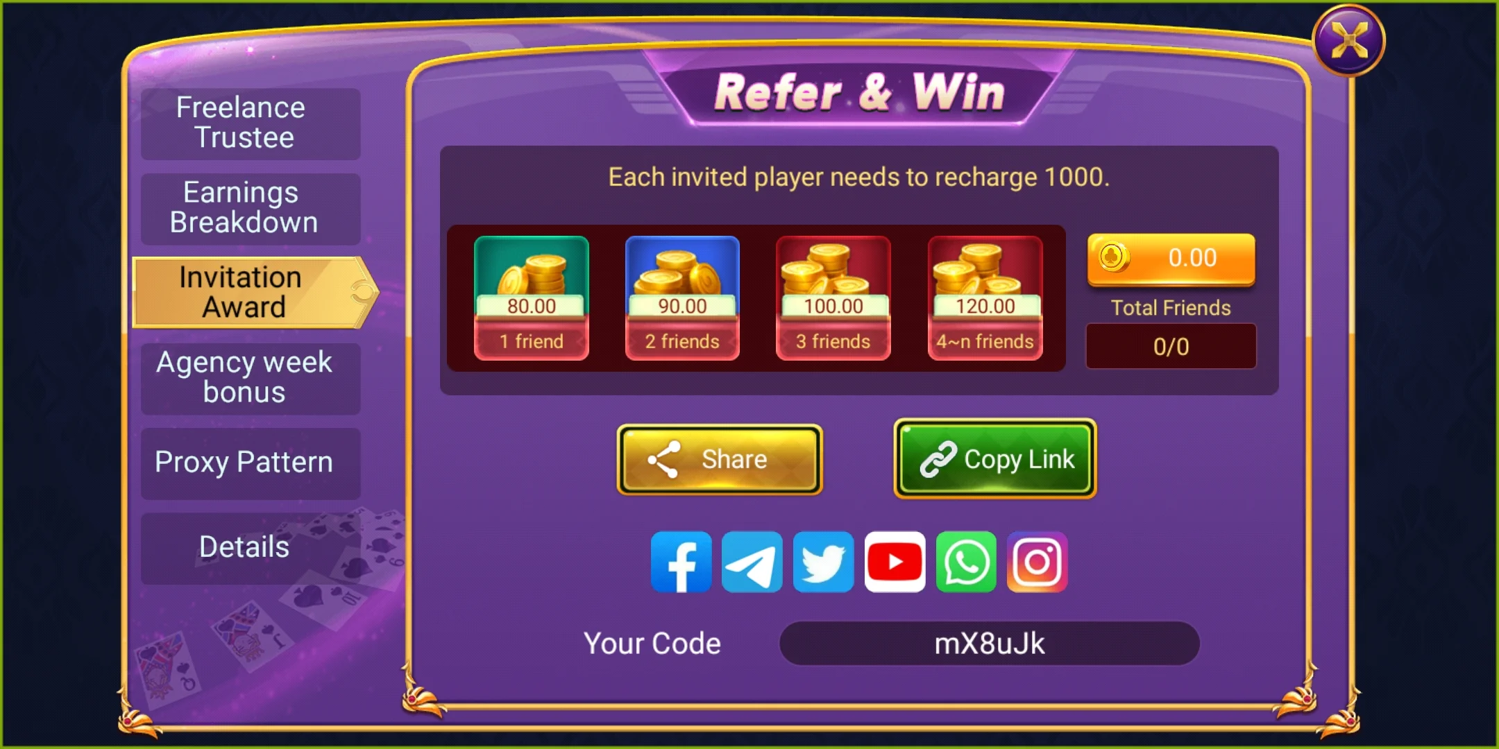 Rummy Dhan Refer & Win