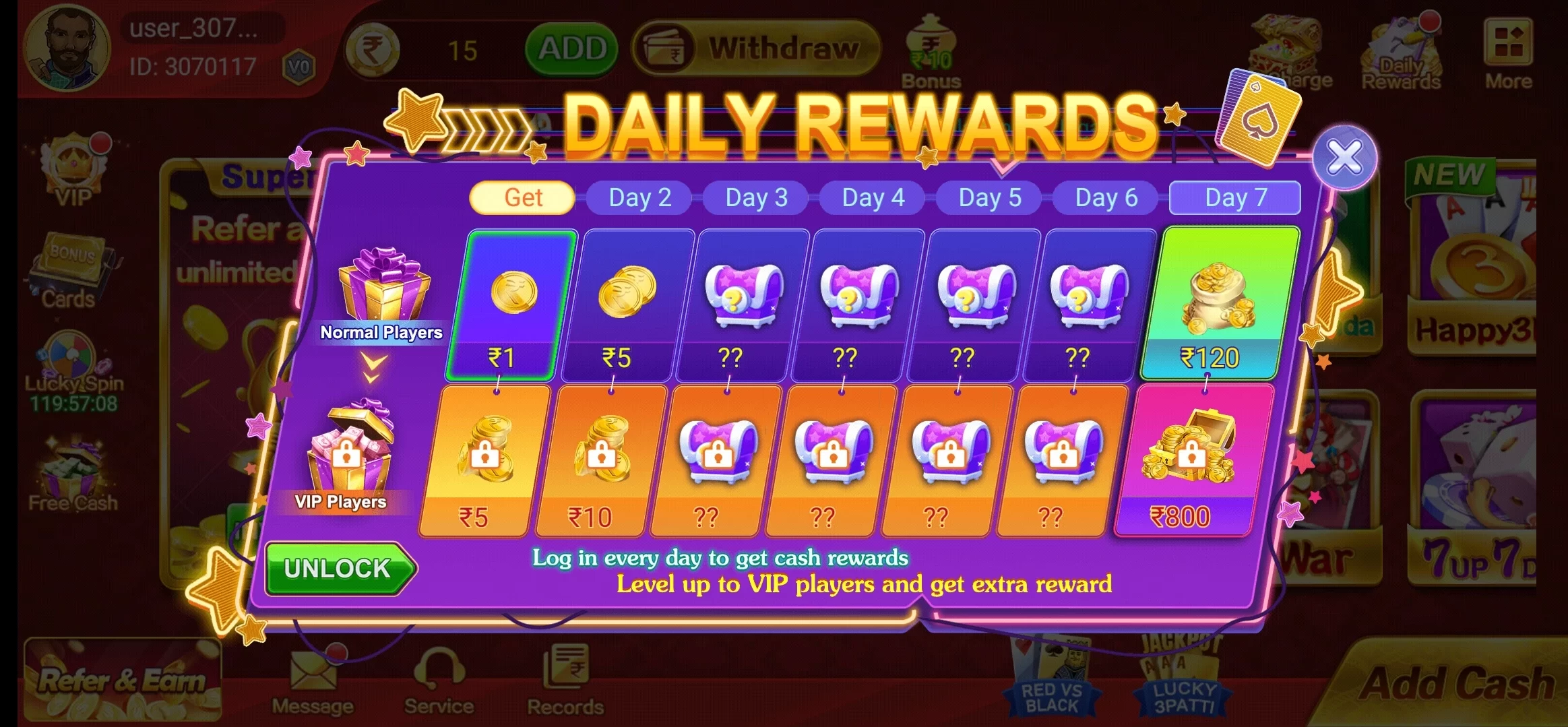 Lucky Wheel Daily Rewards